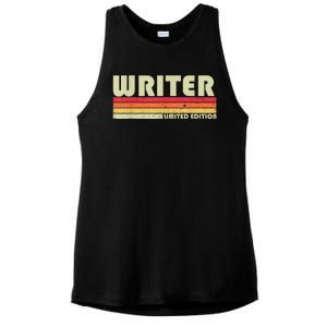 WRITER Funny Job Title Profession Birthday Worker Idea Ladies PosiCharge Tri-Blend Wicking Tank