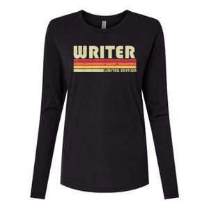 WRITER Funny Job Title Profession Birthday Worker Idea Womens Cotton Relaxed Long Sleeve T-Shirt