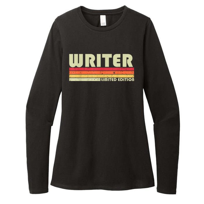 WRITER Funny Job Title Profession Birthday Worker Idea Womens CVC Long Sleeve Shirt