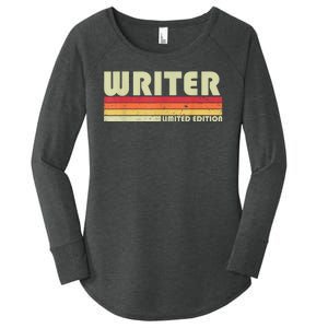 WRITER Funny Job Title Profession Birthday Worker Idea Women's Perfect Tri Tunic Long Sleeve Shirt