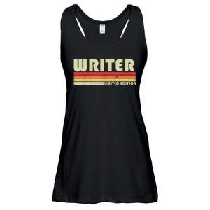 WRITER Funny Job Title Profession Birthday Worker Idea Ladies Essential Flowy Tank