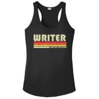 WRITER Funny Job Title Profession Birthday Worker Idea Ladies PosiCharge Competitor Racerback Tank