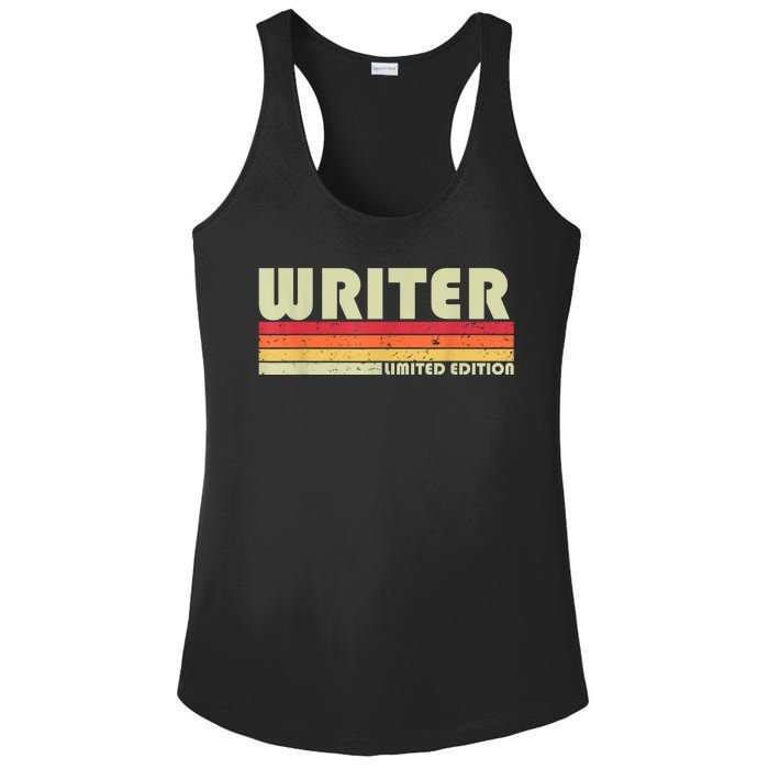 WRITER Funny Job Title Profession Birthday Worker Idea Ladies PosiCharge Competitor Racerback Tank