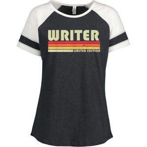 WRITER Funny Job Title Profession Birthday Worker Idea Enza Ladies Jersey Colorblock Tee