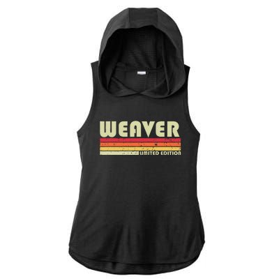 Weaver Funny Job Title Profession Birthday Worker Idea Ladies PosiCharge Tri-Blend Wicking Draft Hoodie Tank