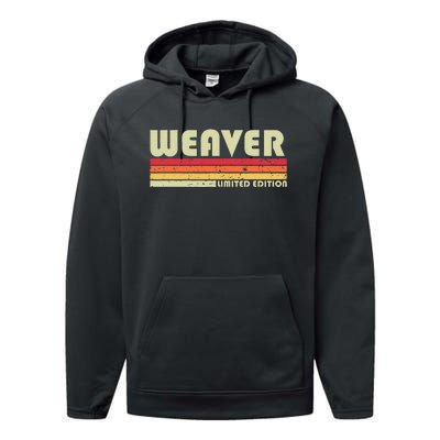 Weaver Funny Job Title Profession Birthday Worker Idea Performance Fleece Hoodie