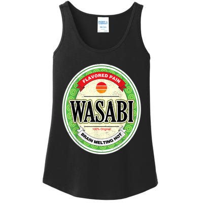 Wasabi Funny Japanese Sushi Condiment Halloween Costume Ladies Essential Tank