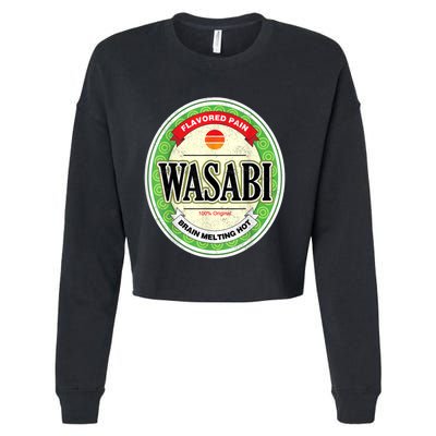 Wasabi Funny Japanese Sushi Condiment Halloween Costume Cropped Pullover Crew