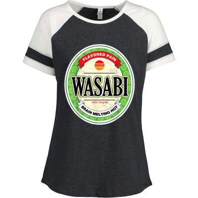 Wasabi Funny Japanese Sushi Condiment Halloween Costume Enza Ladies Jersey Colorblock Tee