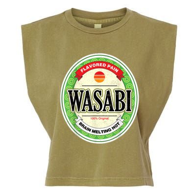 Wasabi Funny Japanese Sushi Condiment Halloween Costume Garment-Dyed Women's Muscle Tee