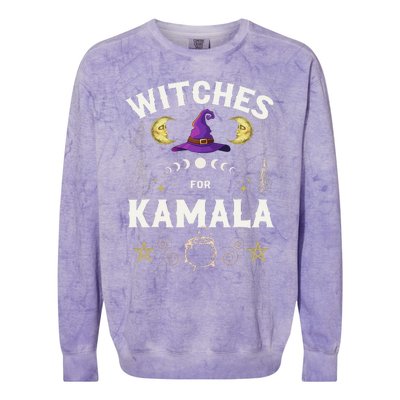 Witches For Kamala Harris Political Election Colorblast Crewneck Sweatshirt