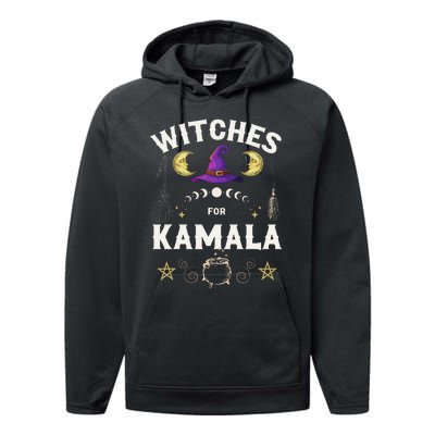 Witches For Kamala Harris Political Election Performance Fleece Hoodie