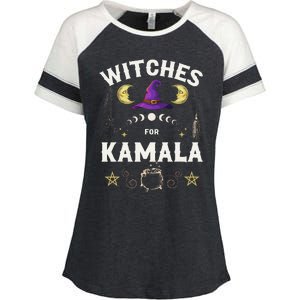 Witches For Kamala Harris Political Election Enza Ladies Jersey Colorblock Tee