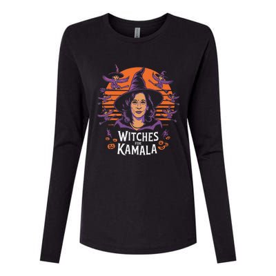 Witches For Kamala Harris Political Election 2024 Womens Cotton Relaxed Long Sleeve T-Shirt