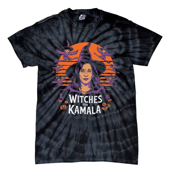 Witches For Kamala Harris Political Election 2024 Tie-Dye T-Shirt