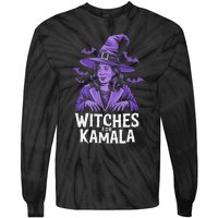 Witches For Kamala Harris Political Election 2024 Tie-Dye Long Sleeve Shirt