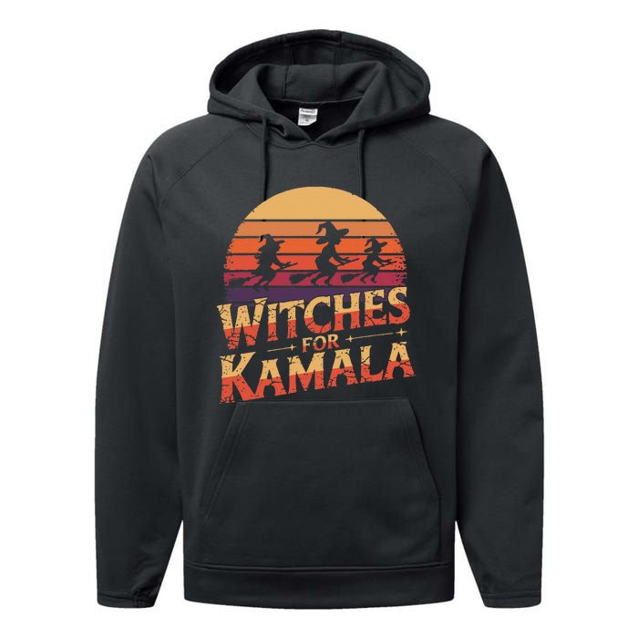 Witches For Kamala Harris Political Election 2024 Performance Fleece Hoodie