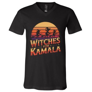 Witches For Kamala Harris Political Election 2024 V-Neck T-Shirt