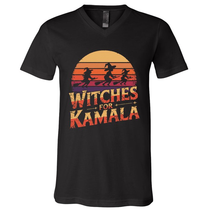 Witches For Kamala Harris Political Election 2024 V-Neck T-Shirt