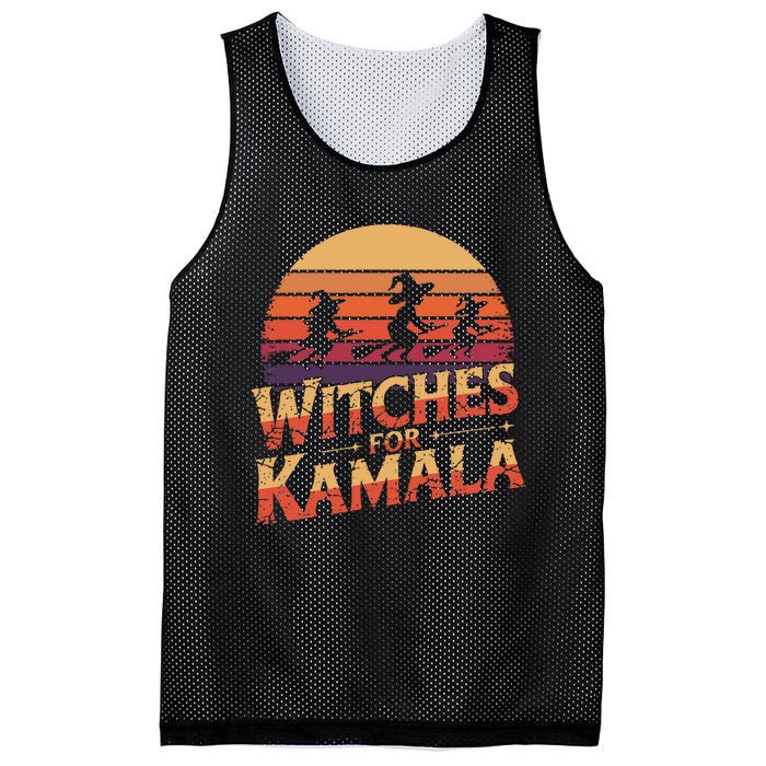 Witches For Kamala Harris Political Election 2024 Mesh Reversible Basketball Jersey Tank