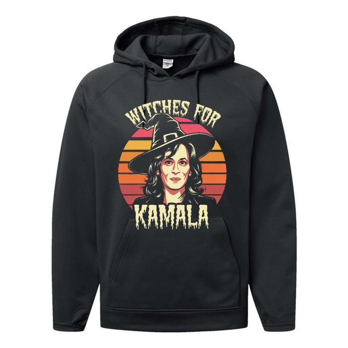 Witches For Kamala Harris Political Election 2024 Performance Fleece Hoodie