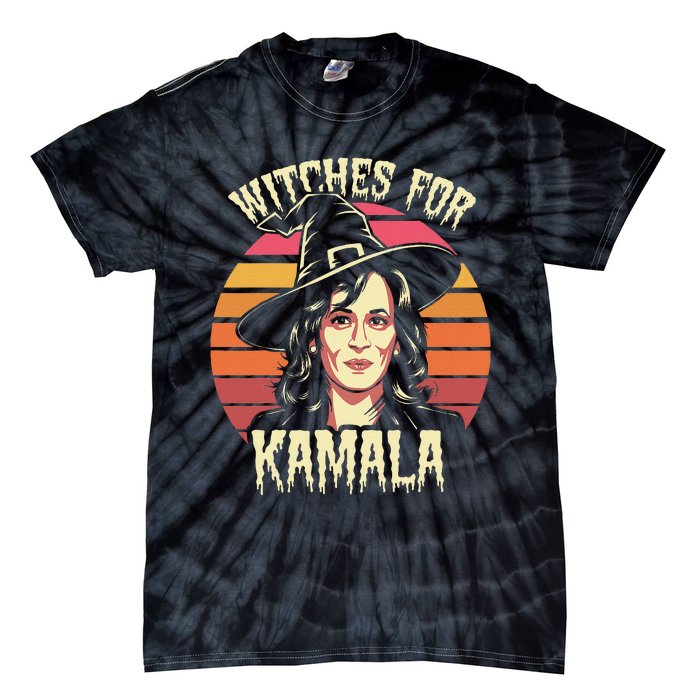 Witches For Kamala Harris Political Election 2024 Tie-Dye T-Shirt