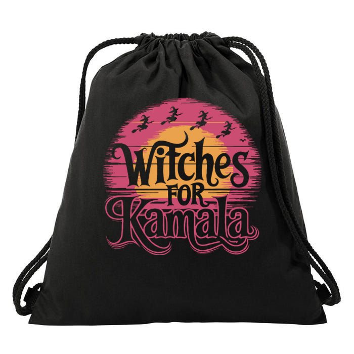 Witches For Kamala Harris Political Election 2024 Drawstring Bag