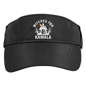 Witches For Kamala Harris 2024 President Happy Halloween Adult Drive Performance Visor