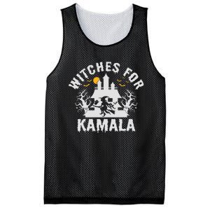 Witches For Kamala Harris 2024 President Happy Halloween Mesh Reversible Basketball Jersey Tank