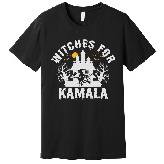 Witches For Kamala Harris 2024 President Happy Halloween Premium T-Shirt