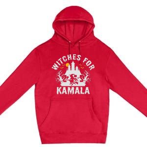 Witches For Kamala Harris 2024 President Happy Halloween Premium Pullover Hoodie