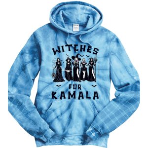 Witches For Kamala Harris Election 2024 Halloween Tie Dye Hoodie