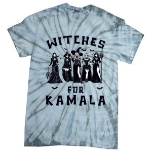 Witches For Kamala Harris Election 2024 Halloween Tie-Dye T-Shirt