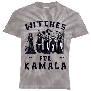 Witches For Kamala Harris Election 2024 Halloween Kids Tie-Dye T-Shirt