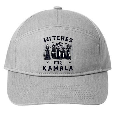 Witches For Kamala Harris Election 2024 Halloween 7-Panel Snapback Hat