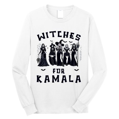 Witches For Kamala Harris Election 2024 Halloween Long Sleeve Shirt