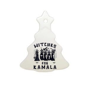 Witches For Kamala Harris Election 2024 Halloween Ceramic Tree Ornament