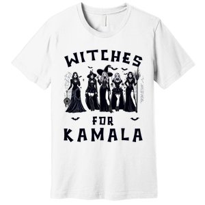 Witches For Kamala Harris Election 2024 Halloween Premium T-Shirt