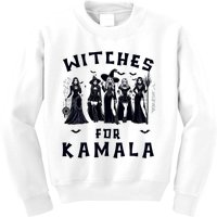 Witches For Kamala Harris Election 2024 Halloween Kids Sweatshirt