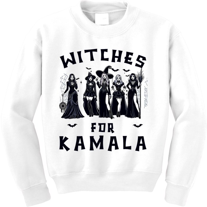 Witches For Kamala Harris Election 2024 Halloween Kids Sweatshirt