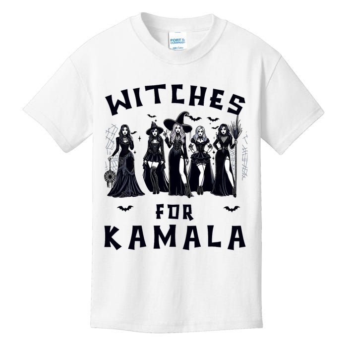 Witches For Kamala Harris Election 2024 Halloween Kids T-Shirt