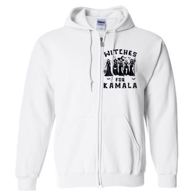 Witches For Kamala Harris Election 2024 Halloween Full Zip Hoodie