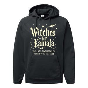 Witches For Kamala Harris Halloween Performance Fleece Hoodie