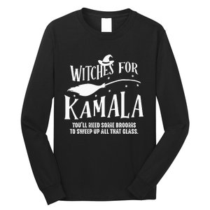 Witches For Kamala Harris 2024 Election Halloween Long Sleeve Shirt