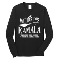 Witches For Kamala Harris 2024 Election Halloween Long Sleeve Shirt