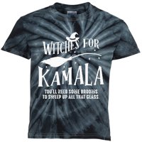 Witches For Kamala Harris 2024 Election Halloween Kids Tie-Dye T-Shirt