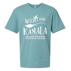 Witches For Kamala Harris 2024 Election Halloween Sueded Cloud Jersey T-Shirt