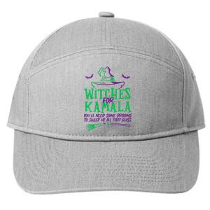 Witches For Kamala Harris Election 2024 Halloween 7-Panel Snapback Hat