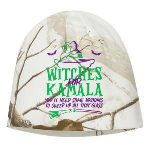 Witches For Kamala Harris Election 2024 Halloween Kati - Camo Knit Beanie