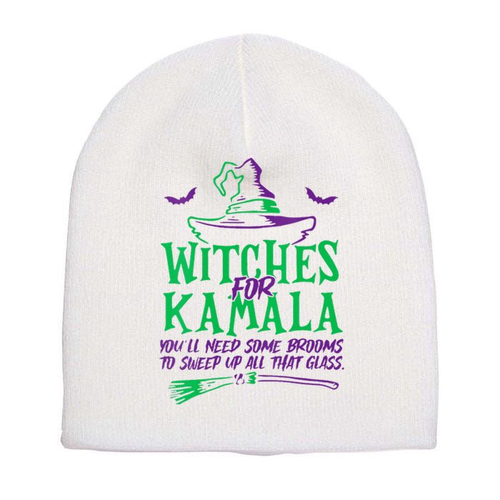 Witches For Kamala Harris Election 2024 Halloween Short Acrylic Beanie